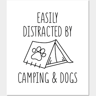 Camping And Dogs Posters and Art